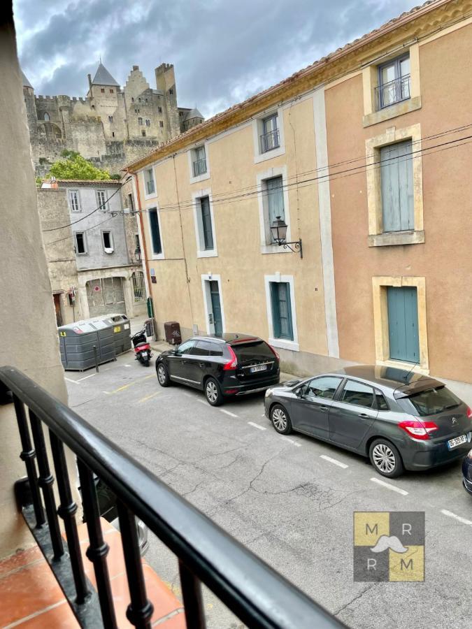 Le Templier Vue Cite Pied Cite Medievale Neuf Carcassonne Zewnętrze zdjęcie